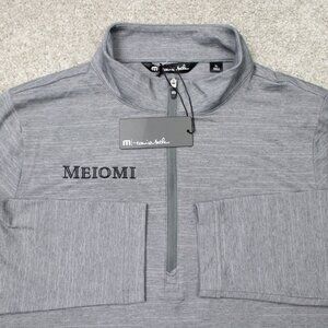 Travis Mathew Sweatshirt NWT Womens XL Gray Crestview 1/4 Zip Golf Long Sleeveb